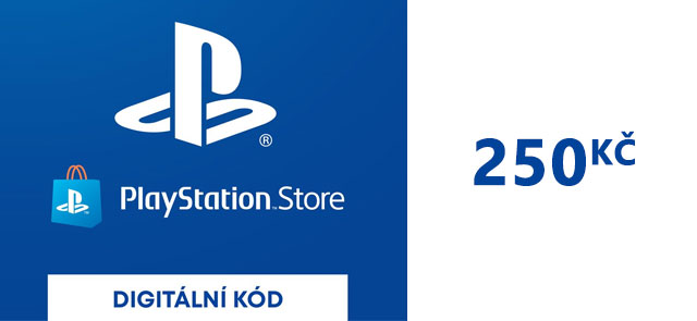 Sony PlayStation Store předplacená karta 250 CZK
