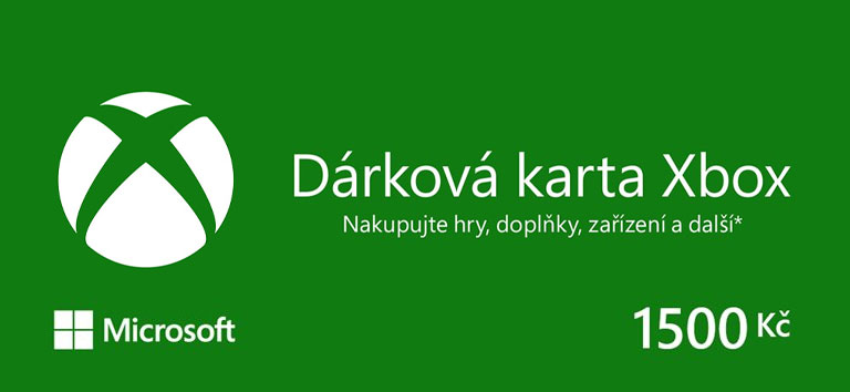 Microsoft Xbox live - Dárková karta 1500 Kč