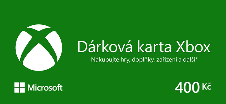 Microsoft Xbox live - Dárková karta 400 Kč